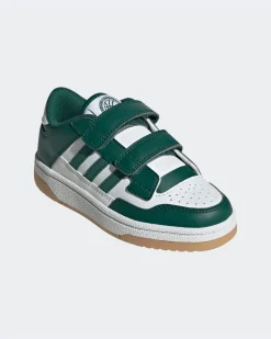 ADIDAS - SNEAKERS JUNIOR BIANCA E VERDE RAPID COURT CF PS DAL 28 AL 35 -  JR1022