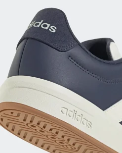 ADIDAS - SNEAKERS UOMO BLU E BIANCA GRAND COURT BASE 3.0 - HQ0071
