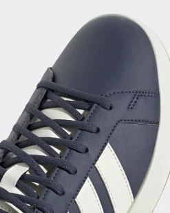 ADIDAS - SNEAKERS UOMO BLU E BIANCA GRAND COURT BASE 3.0 - HQ0071