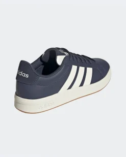 ADIDAS - SNEAKERS UOMO BLU E BIANCA GRAND COURT BASE 3.0 - HQ0071
