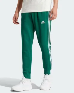 ADIDAS 3S WV TC PT - Pantalone verde con bande laterali bianche - IS1392