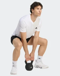 ADIDAS - TSHIRT BIANCA PER ALLENAMENTO DA UOMO -  KD5453