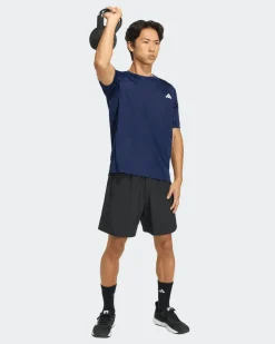 ADIDAS - TSHIRT BLU PER ALLENAMENTO DA UOMO - KD5457