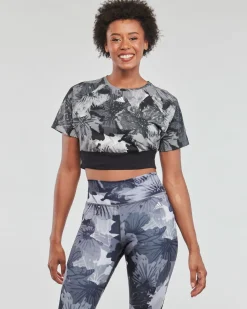 ADIDAS - T-shirt Cropped Allover Print - HP0781