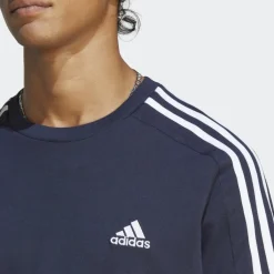 ADIDAS - T-SHIRT ESSENTIALS SINGLE JERSEY 3-STRIPES - IC9335