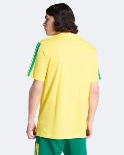 ADIDAS - TSHIRT GIALLA DA UOMO CON 3 BANDE - KR7569