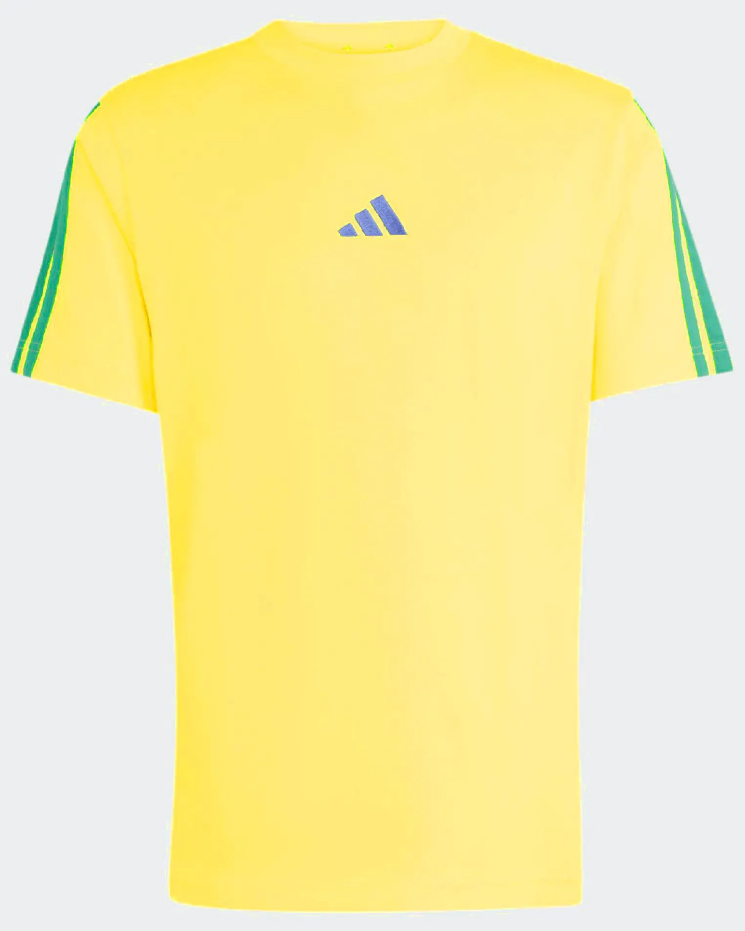 ADIDAS - TSHIRT GIALLA DA UOMO CON 3 BANDE - KR7569