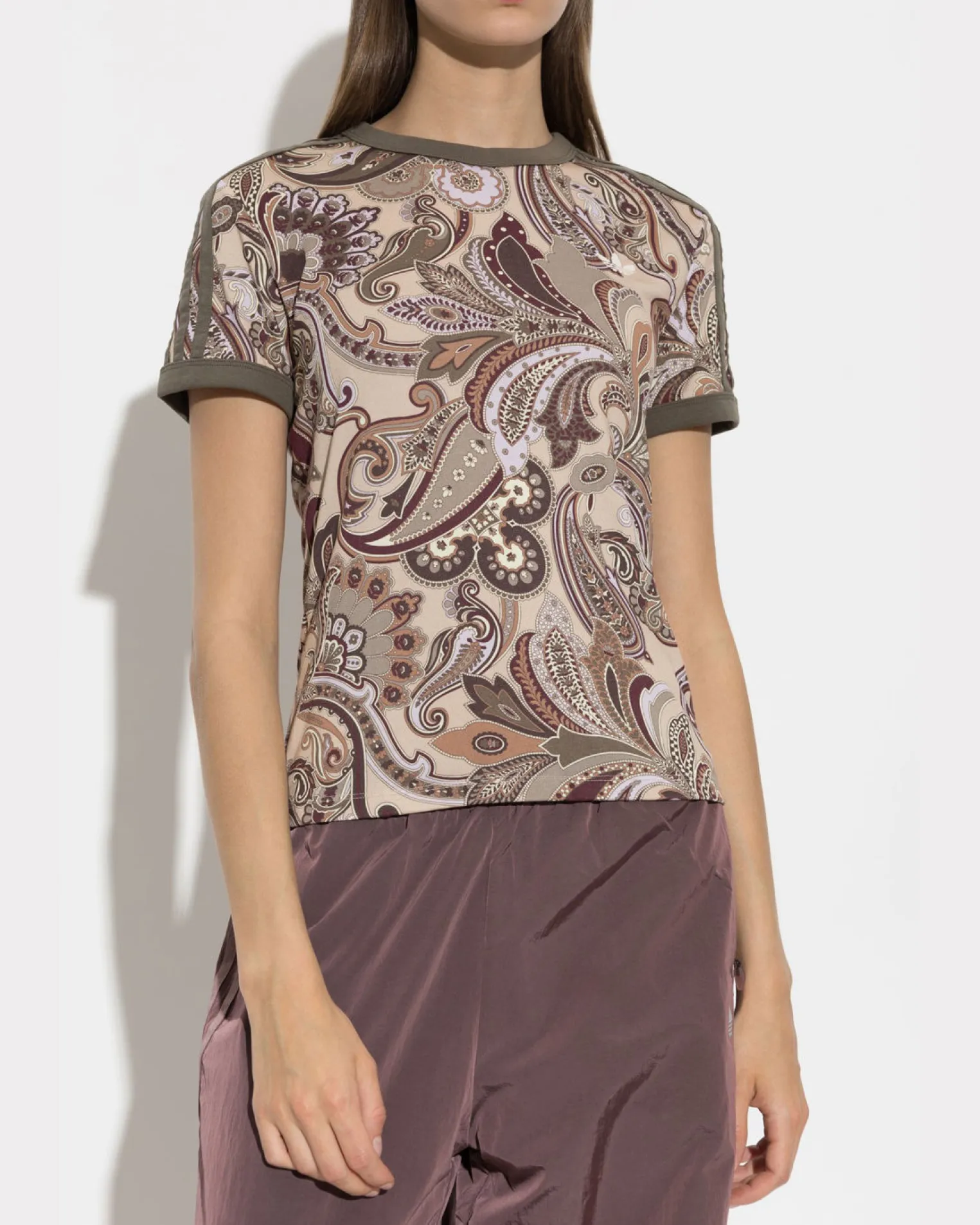 ADIDAS -T-SHIRT MEZZA MANICA 3S TEE SLIM MULTICOLOR DA DONNA, KR667