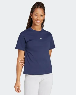 ADIDAS -  T-SHIRT MEZZA SL SJ T  BLU  DA DONNA, JC5947