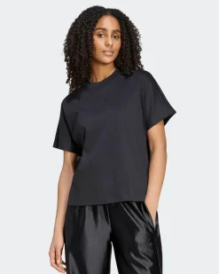 ADIDAS -  T-SHIRT MEZZA SOFT LUX LOOSE NERA   DA DONNA, KS7934