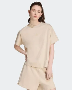 ADIDAS -  T-SHIRT MEZZA SOFT LUX LOOSE  BEIGE  DA DONNA, KF4716