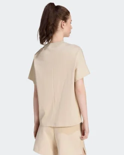 ADIDAS -  T-SHIRT MEZZA SOFT LUX LOOSE  BEIGE  DA DONNA, KF4716