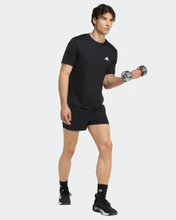 ADIDAS - TSHIRT NERA PER ALLENAMENTO DA UOMO -  KA3569