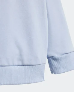 ADIDAS - TUTA COMPLETA BABY BLU, BIANCA E CELESTE ESSENTIALS BIG LOGO FRENCH TERRY JOGGER SET - JE1395