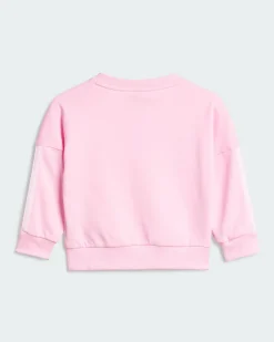 ADIDAS  - TUTA COMPLETA  BABY ( 6 MESI - 4 ANNI)ROSA E VIOLA CON BANDE BIANCHE FRENCH TERRY JOGGER , JD6482
