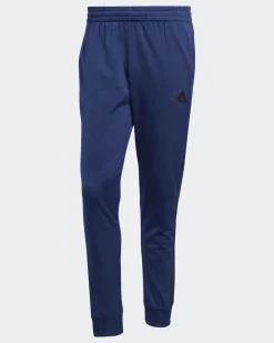 ADIDAS -  TUTA UOMO BLU CON 3 BANDE NERE ESSENTIALS 3-STRIPES -KB7657