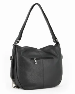 ALEX & CO - Borsa/Zaino nero in VERA PELLE