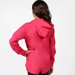 AMERICAN RAP - FELPA FUXIA FULL ZIP CON CAPPUCCIO