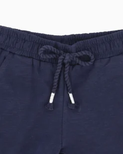 AMERICAN RAP - Short bimba blu con sbuffo