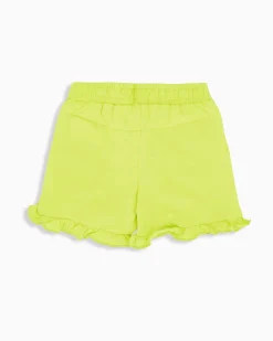 AMERICAN RAP - Short bimba giallo fluo con sbuffo