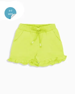 AMERICAN RAP - Short bimba giallo fluo con sbuffo