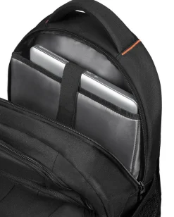 AMERICAN TOURISTER - LINEA BUSINESS AT WORK ZAINO NERO ARANCIO