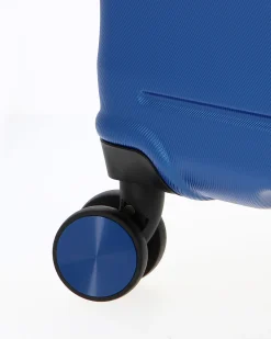AMERICAN TOURISTER - TROLLEY BLU 4 RUOTE IN ABS CON COMBINAZIONE TSA