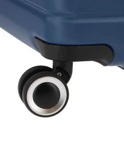 AMERICAN TOURISTER - TROLLEY BLU IN ABS 4 RUOTE CON COMBINAZIONE TSA