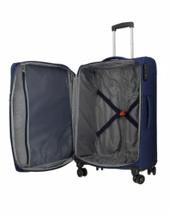AMERICAN TOURISTER - TROLLEY MORBIDO 4 RUOTE CON COMBINAZIONE TSA