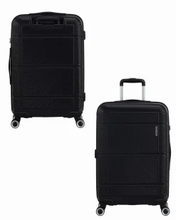 AMERICAN TOURISTER - TROLLEY NERO IN ABS 4 RUOTE CON COMBINAZIONE TSA