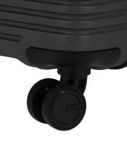 AMERICAN TOURISTER - TROLLEY NERO IN ABS 4 RUOTE CON COMBINAZIONE TSA