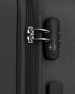 AMERICAN TOURISTER - TROLLEY NERO IN ABS 4 RUOTE CON COMBINAZIONE TSA