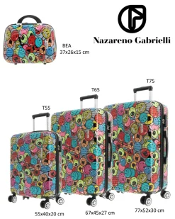 AMERICAN TOURISTER - TROLLEY PETROLIO IN ABS 4 RUOTE CON COMBINAZIONE TSA