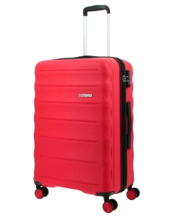 AMERICAN TOURISTER - TROLLEY ROSSO 4 RUOTE IN ABS CON COMBINAZIONE TSA