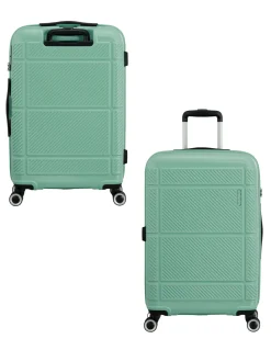 AMERICAN TOURISTER - TROLLEY VERDE IN ABS 4 RUOTE CON COMBINAZIONE TSA