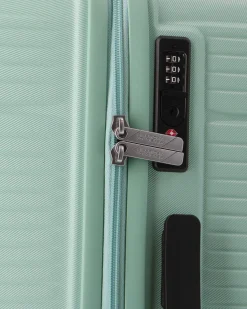 AMERICAN TOURISTER - TROLLEY VERDE IN ABS 4 RUOTE CON COMBINAZIONE TSA