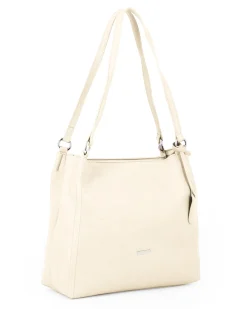 ANNES NICOLE - Borsa sacca crema con ciondolo removibile