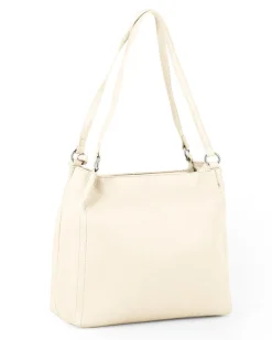 ANNES NICOLE - Borsa sacca crema con ciondolo removibile