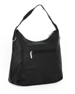 ANNES NICOLE - Borsa sacca nera con tasca posteriore, tracolla removibile