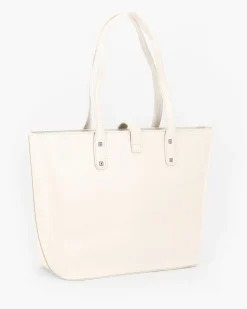 ANNES NICOLE - Borsa shopping crema con pattina con chiusura a girello