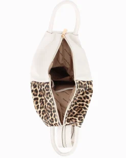 ANNES NICOLE - Zaino maculato due manici con doppia tasca frontale e spalline regolabili con zip