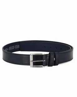 ARMATA DI MARE - Cinta blu con fodera in VERA PELLE