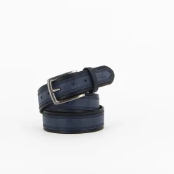 ARMATA DI MARE - Cinta da uomo blu in VERA PELLE
