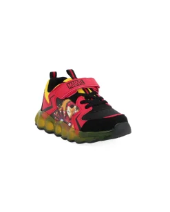 AVENGERS - Sneakers nera e rossa da bambino con luci e strappo