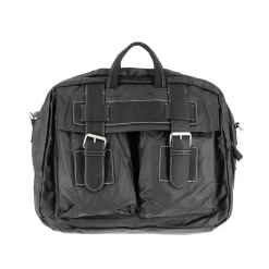 AVIREX- Cartella con patta doppio scomparto e tasca porta computer, tracolla rimovibile