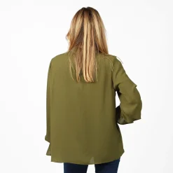 BACHATA - CASACCA VERDE MANICA LUNGA STRASS COLLO