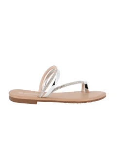 BACHATA - Ciabatta infradito nude con strass