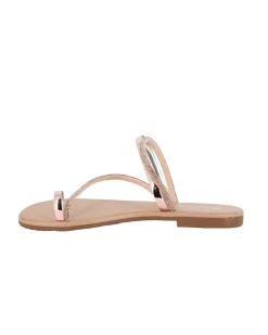 BACHATA - Ciabatta infradito rose gold con strass