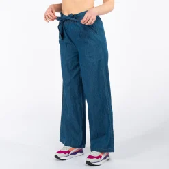 BACHATA - DONNA PANTA PALAZZO DENIM CON FIUSCIACCA