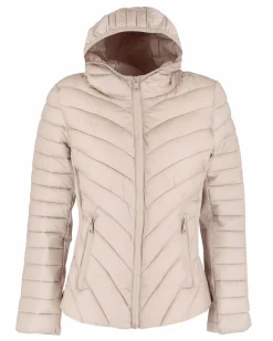 BACHATA - GIUBBINO 100GR BEIGE DA DONNA CON CAPPUCCIO